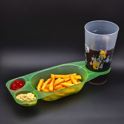 Barquette à frite porte-gobelet Eco-gobelets