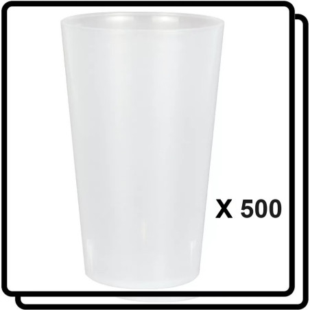 500 GOBELETS 25/28CL REUTILISABLES Eco-gobelets