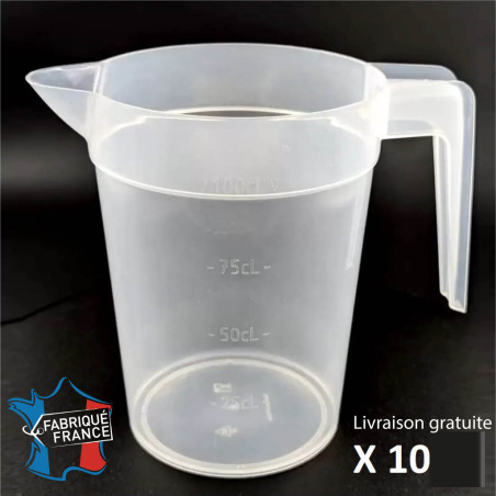 Pichets réutilisables vendus par lot de 10