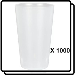1000 GOBELETS 25/28CL REUTILISABLES Eco-gobelets