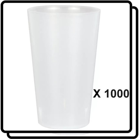 1000 GOBELETS 25/28CL REUTILISABLES Eco-gobelets