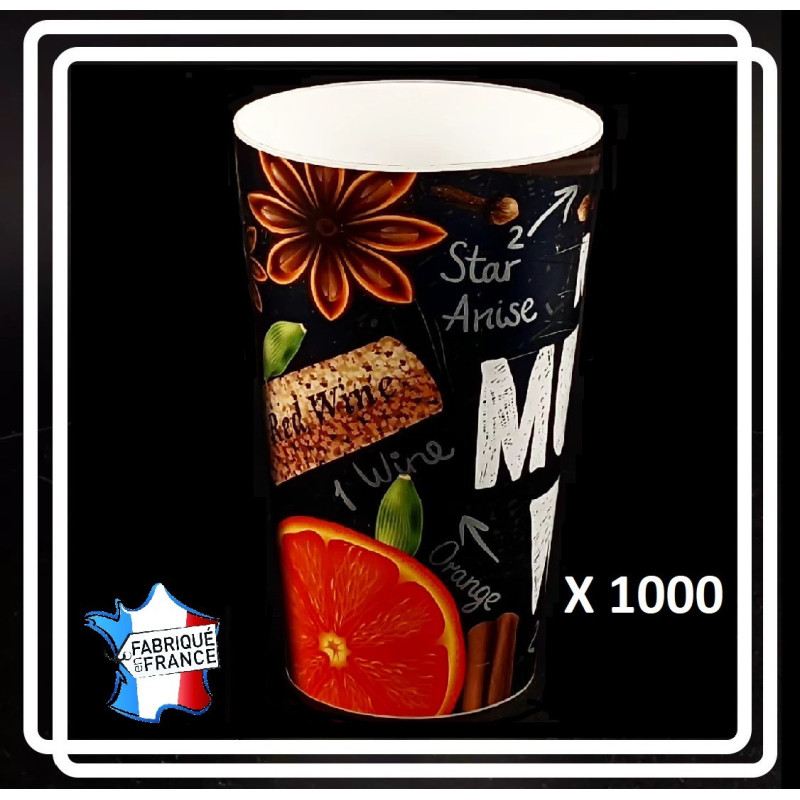 1000 GOBELETS 50 CL PERSONNALISABLES Eco-gobelets