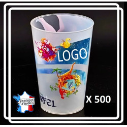 500 GOBELETS 33 CL PERSONNALISABLES Eco-gobelets