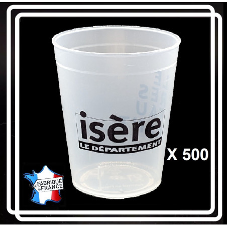 500 GOBELETS 33 CL PERSONNALISABLES Eco-gobelets