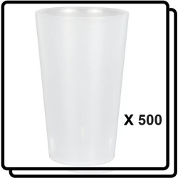 500 GOBELETS 12.5/20CL REUTILISABLES Eco-gobelets